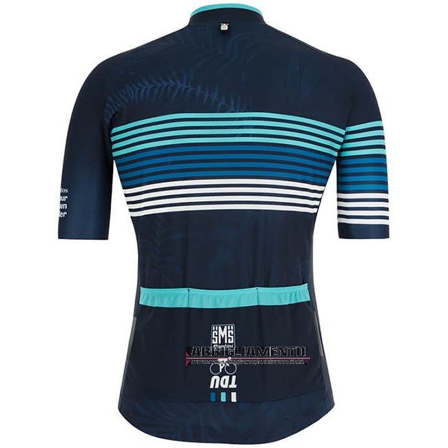 Abbigliamento Tour Down Under 2019 Manica Corta e Pantaloncino Con Bretelle Blu - Clicca l'immagine per chiudere